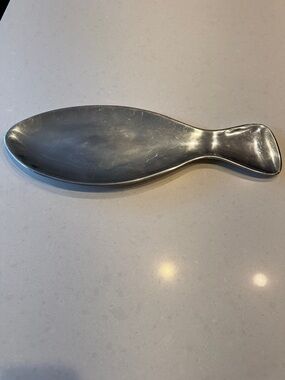 Nambe Polished Silver Fish 654 2000 Serving Platter